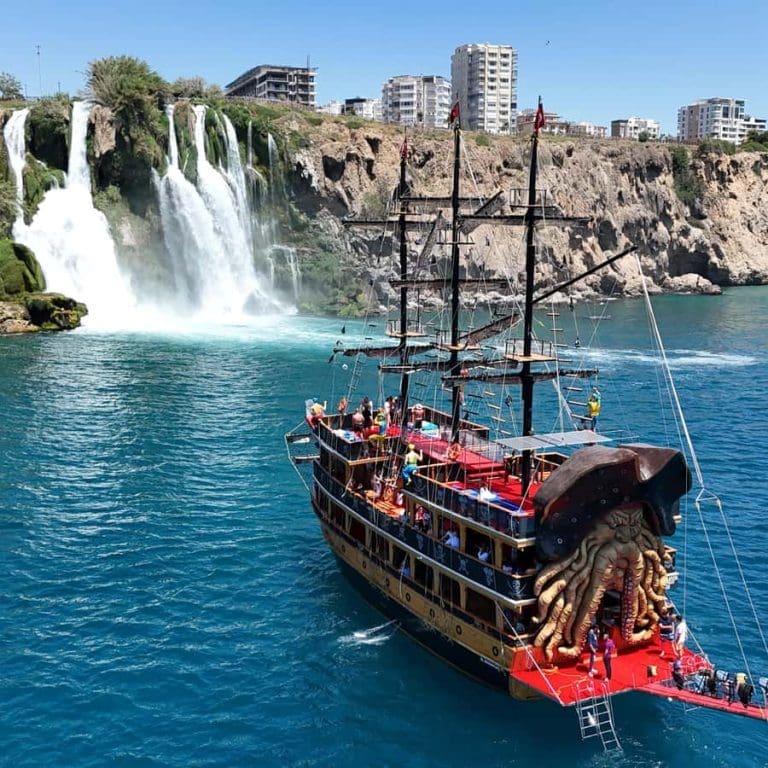 Pirate-Boat-Tour-to-Duden-Waterfall-5